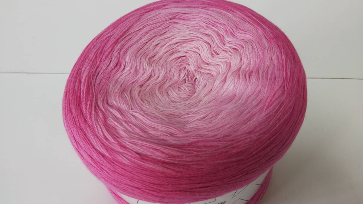 輸入　毛糸　hobbii　Sultan　スルタン　コットン100％　200g×1個　Pink Sapphire　ピンクサファイア　デンマーク　海外_画像3