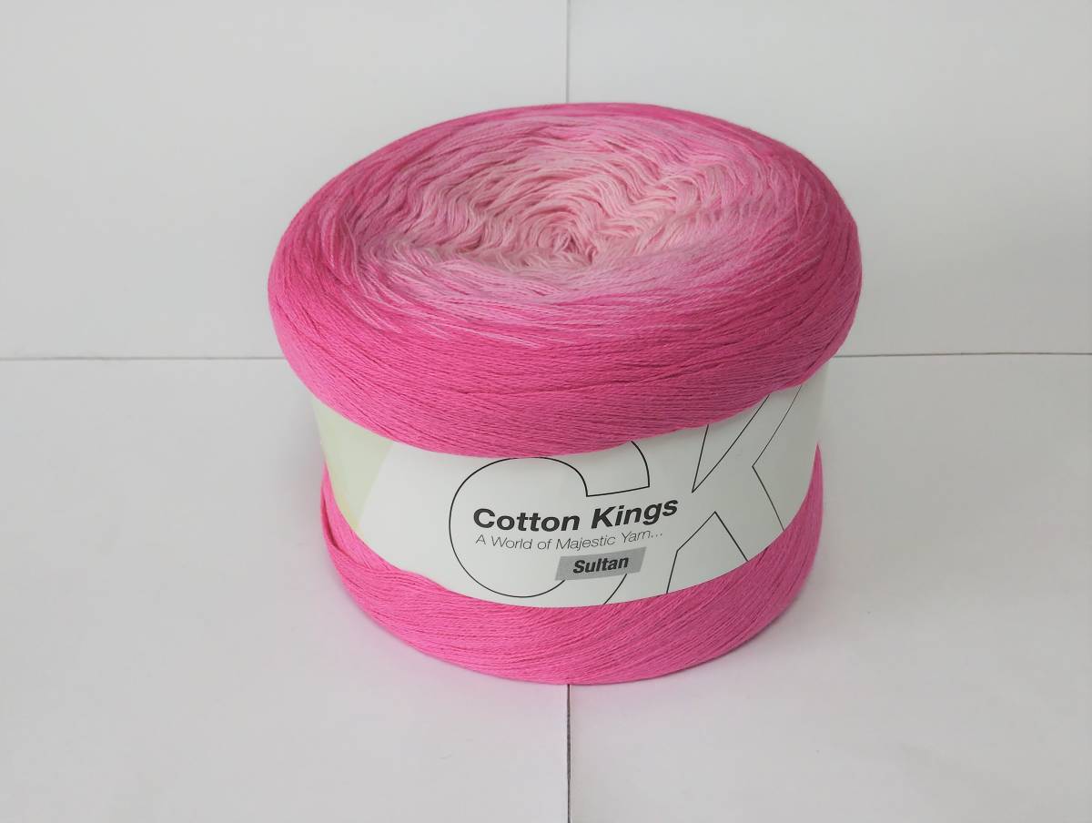 輸入　毛糸　hobbii　Sultan　スルタン　コットン100％　200g×1個　Pink Sapphire　ピンクサファイア　デンマーク　海外_画像1