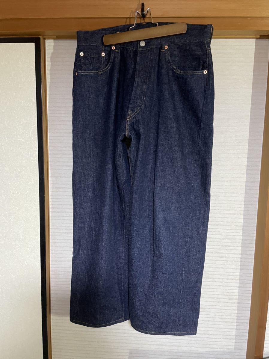 【極美品】コモリ comoli デニム5pパンツ タグ付き size1 定価3.5万円/ AURALEE オーラリー ヤエカYAECA MARKAWAREciotaノースフェイス_画像2