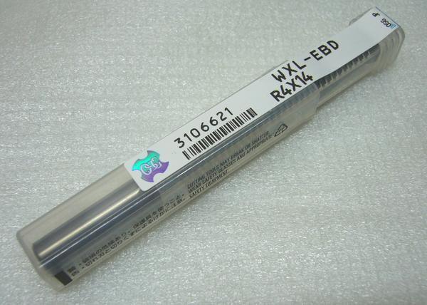 OSG オーエスジー 2枚刃 WXLコート 超硬ボールエンドミル WXL-EBD R4×14 刃径8mm シャンク径14mm 刃長14mm