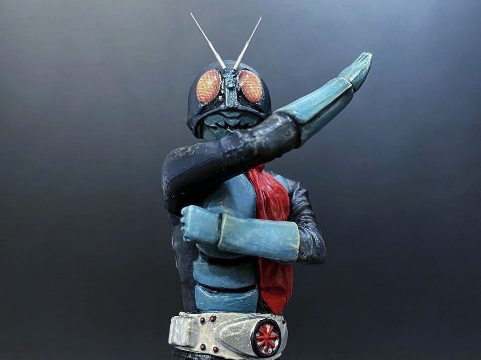 HG仮面ライダー classic 仮面ライダー1号 改造 リペイント 完成 HG仮面ライダー classic 仮面ライダー1号 改造 リペイント 完成