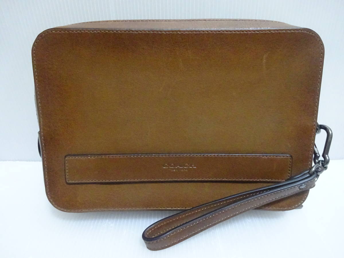 あまり使用していない美品 COACH コーチ レザーセカンドバッグ