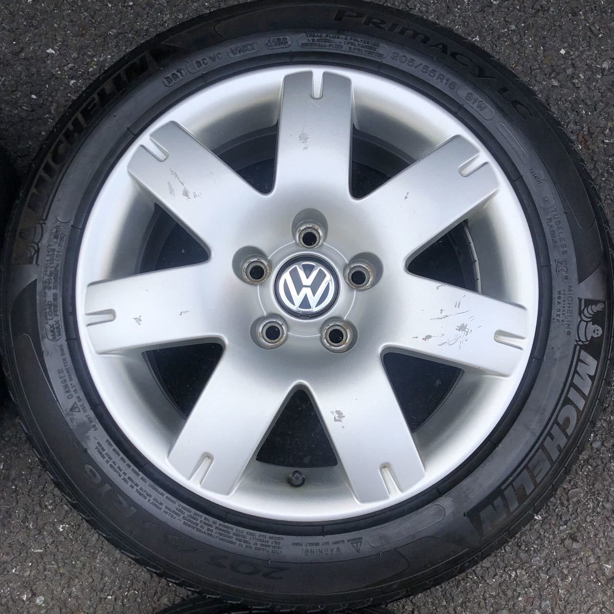 VW パサート 純正 16インチアルミホイール&タイヤ4本セット 5H PCD112