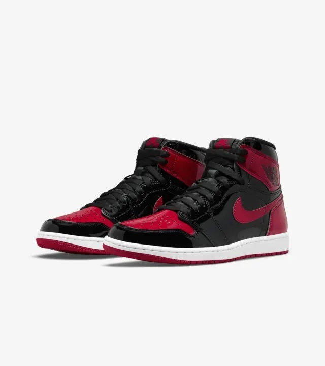 新品/未使用 AIR JORDAN 1 エア ジョーダン 1 Patent Bred パテント ブレッド US9 27cm_画像1