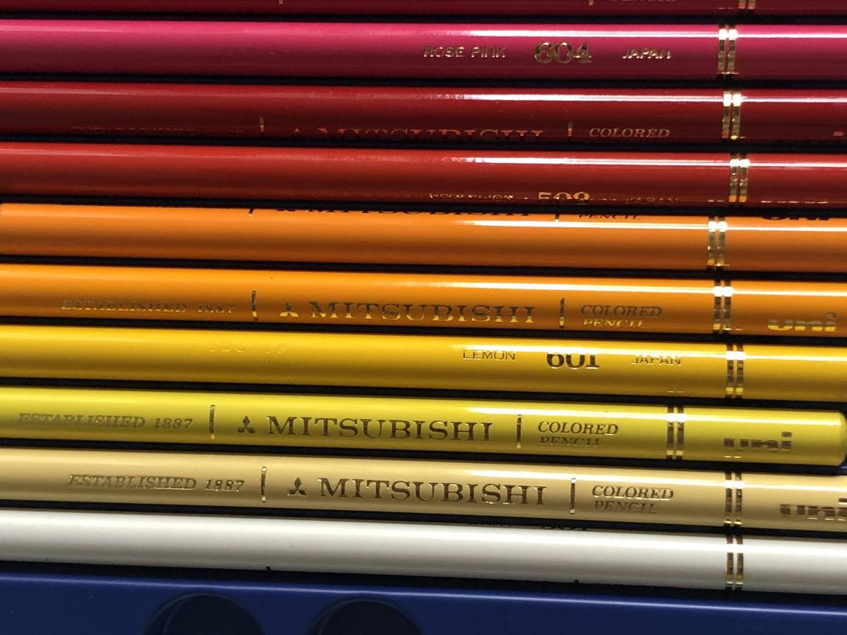 ④◇色鉛筆◇ MITSUBISHI Colored Pencils uni 1887 三菱 ESTABLISHED