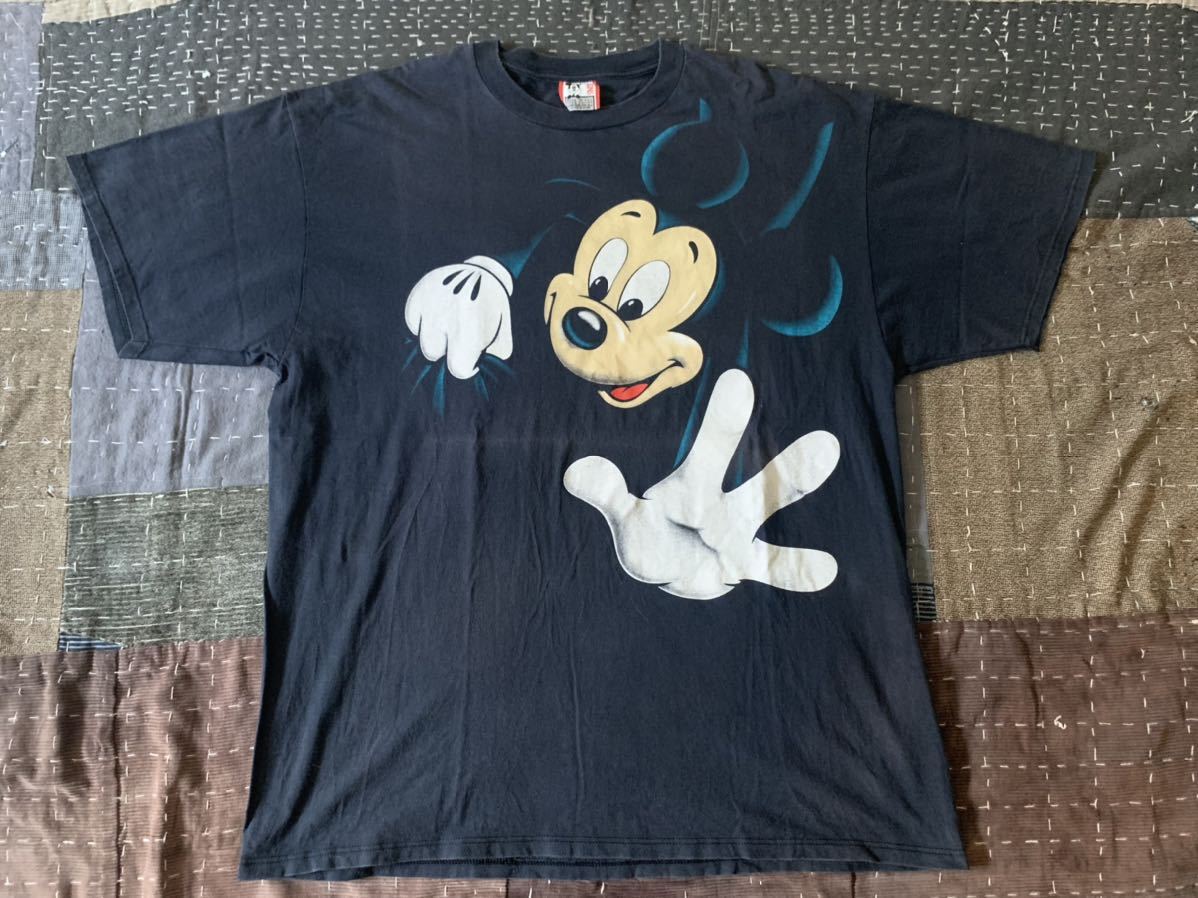 90s ミッキー vintage Tシャツ Disney ディズニー mickey 両面 ビッグサイズ ビンテージ_画像2