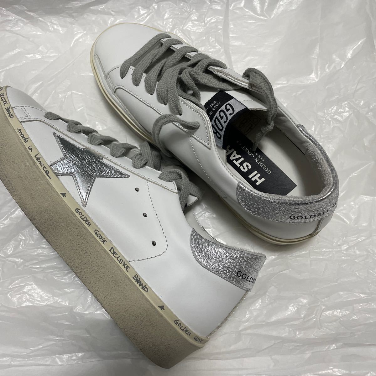  GOLDEN GOOSE /ゴールデングースLAMINATED HI STAR