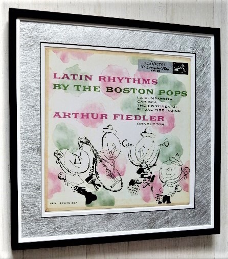 アンディ・ウォーホル/ボストンポップス/LPジャケット ポスター額付/Andy Warhol/Boston Pops/Latin Rhythms/かわいい/おしゃれリビング_画像9