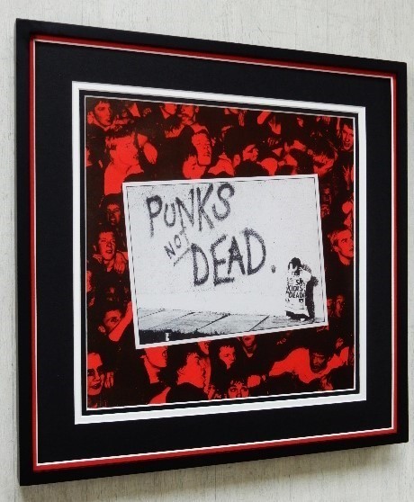 Punks Not Dead/UKハードコア・パンク アート/レコジャケ ポスター額入り/The Exploited/名盤パンク/Framed Punk Album/お店のディスプレイ_画像2