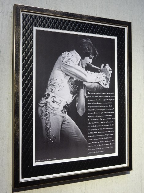  L screw * Press Lee /aro is *f rom * Hawaii 1973/ art Picture frame /Elvis Presley/Aloha from Hawaii/The Searcher/ Jump suit 