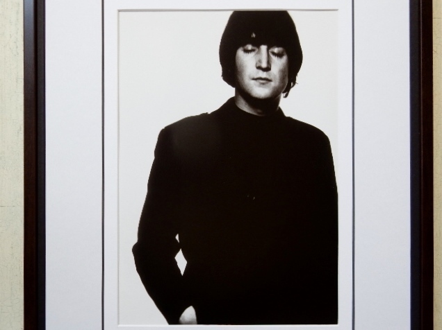  John * Lennon /1965/ искусство Picture рамка /John Lennon/Beatles/ Beatles / блокировка Icon /60 годы / портрет / белый чёрный фотография / музыка 
