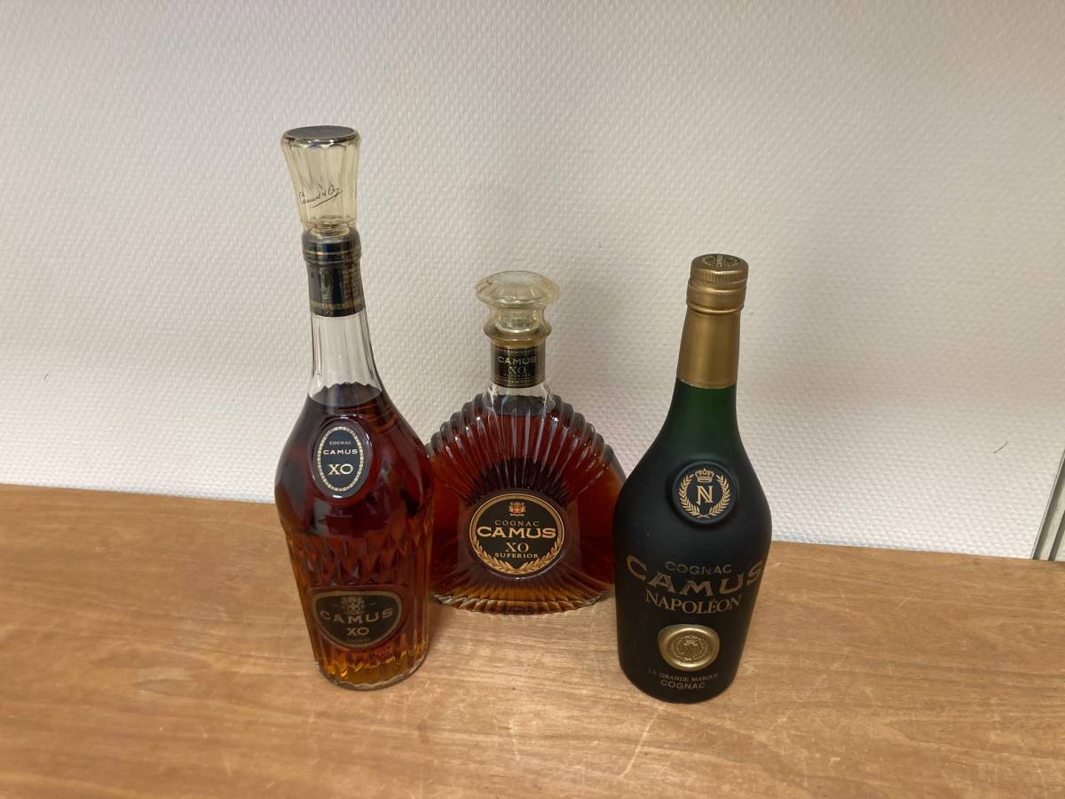 CAMUS 3本セット XO 700ml 40% NAPOLEON 700ml 40% 3本セット 未開栓
