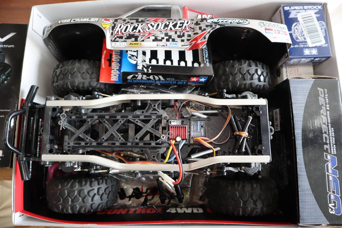 TAMIYA タミヤ CR-01 ROCK SOCKER 4WDS カスタム有 実働フル TAMIYA タミヤ CR-01 ROCK SOCKER 4WDS カスタム有 実働フル