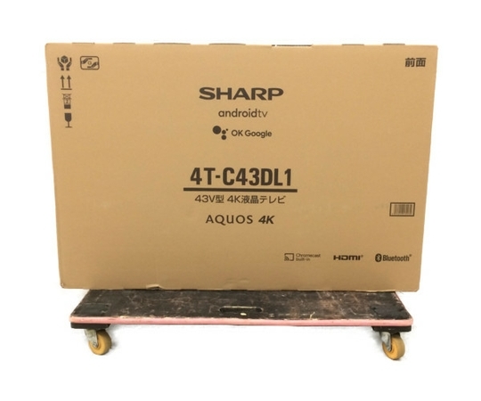 SHARP シャープ AQUOS アクオス 4T-C43DL1 4K 液晶テレビ 43V型 TV ...