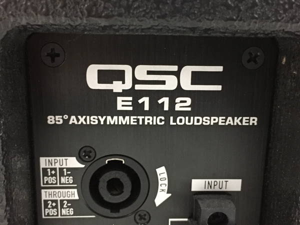 【引取限定】QSC E112 LOUNDSPEAKER ラウンドスピーカー ペア 音響機材 中古 直O6480459_画像10