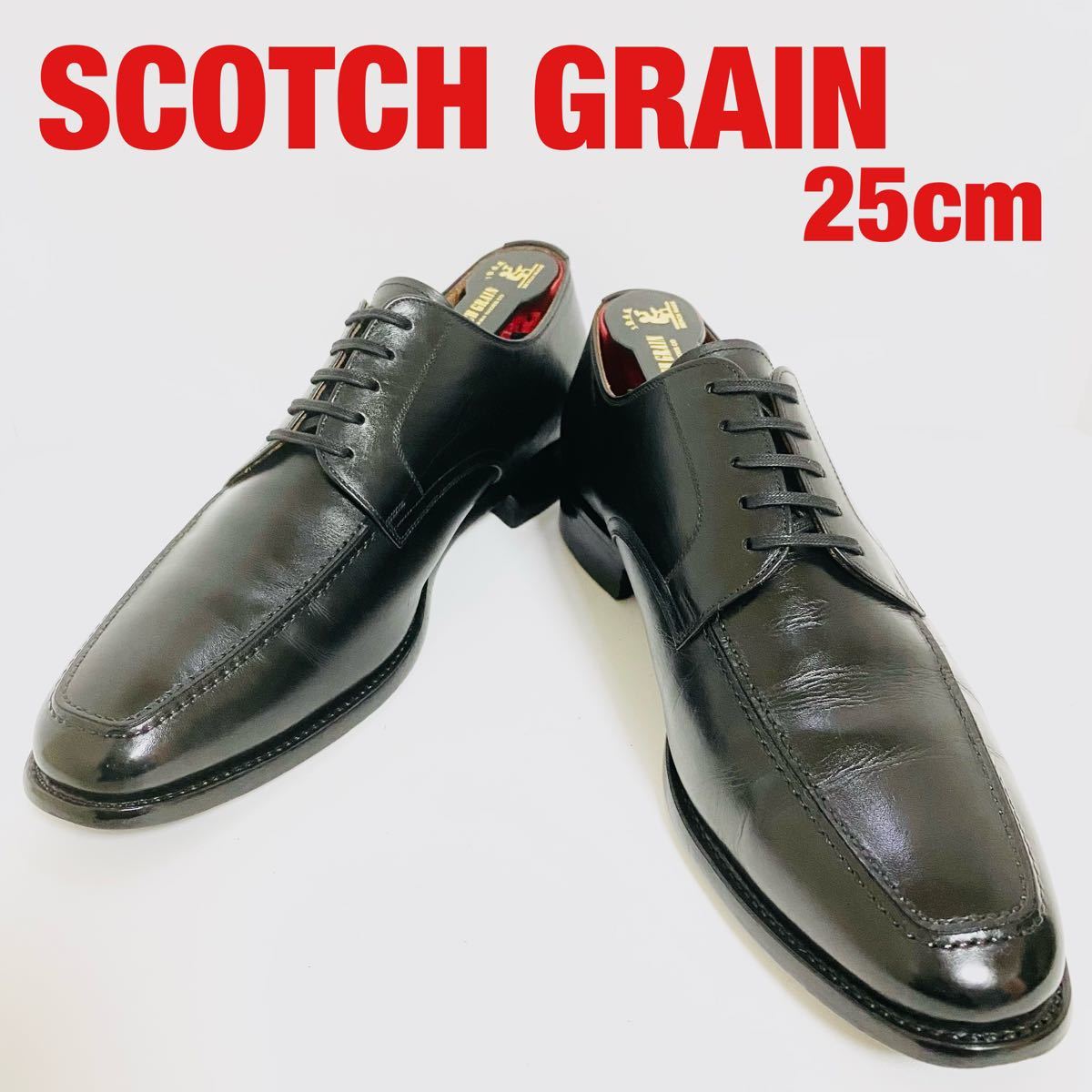 スコッチグレイン SCOTCH GRAIN 黒 ビジネス 25 Uチップ sariater