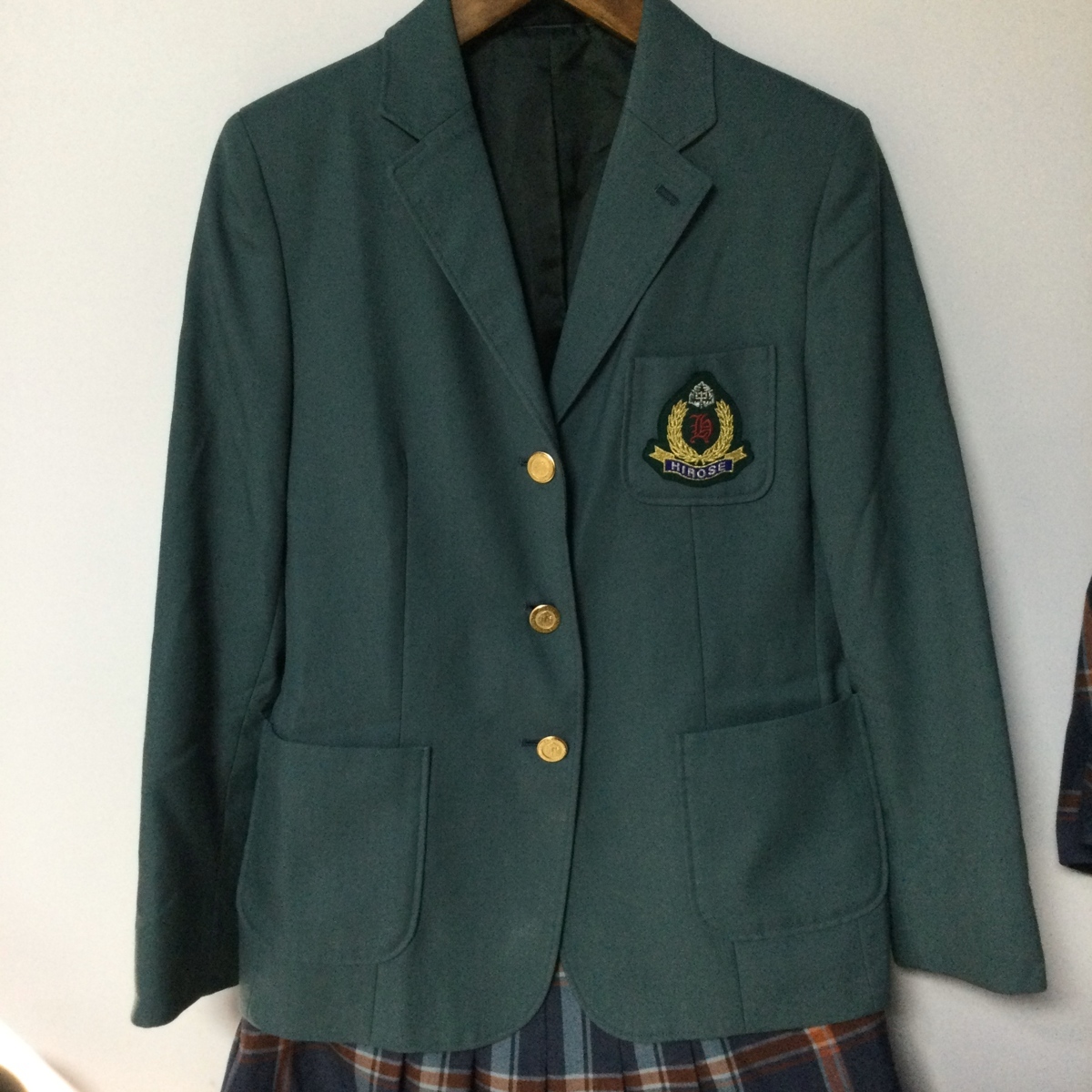 中学生制服 仙台市立広瀬中学校 女子 ブレザー1点 スカート1点 上下