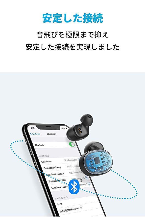 新品★送料無料★Anker Soundcore Liberty Neo（ワイヤレスイヤホン Bluetooth 5.0）IPX7防水規格 Siri対応 マイク内蔵 PSE認証済_画像5