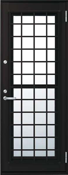 サッシ YKK フレミング 通風ドア 井桁 W730×H1830 （06918） 複層 (フローリング納まり)
