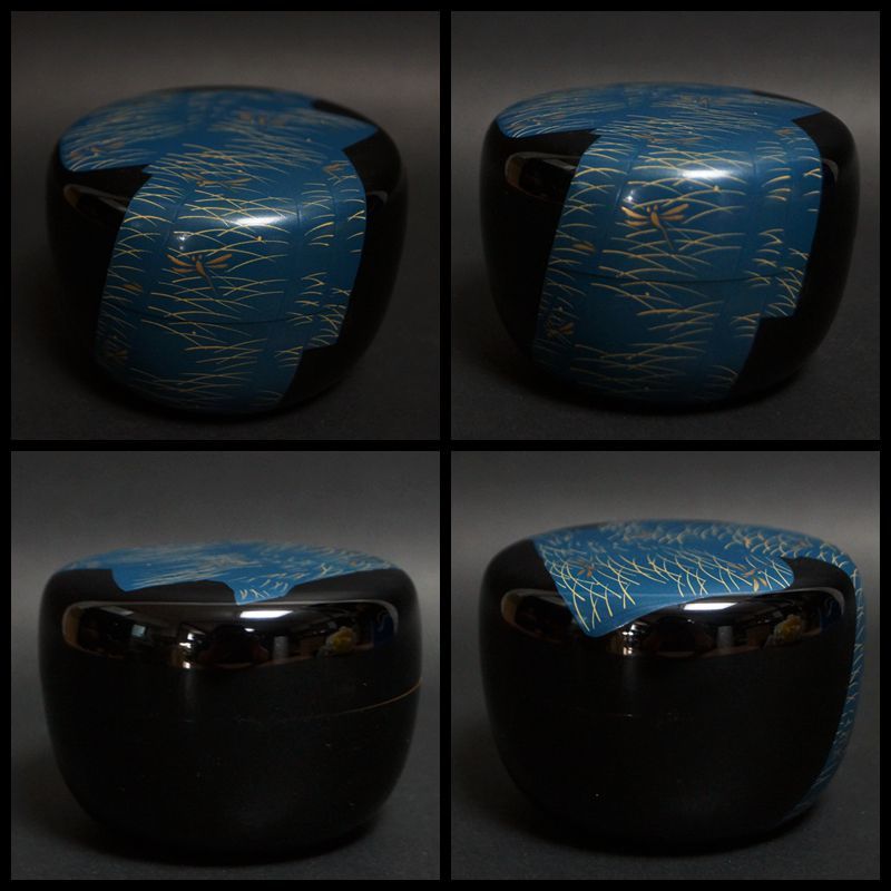 【人気商品】 茶道具 輪島塗蒔絵師 池端秀斎作 既中斎好写 金蒔絵