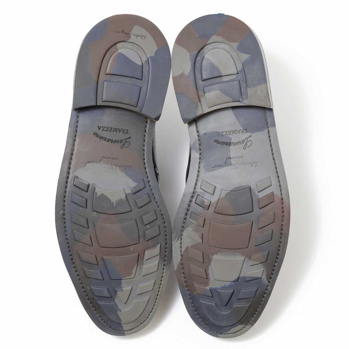 Salvatore Ferragamo】TRAEZZA□外羽根式フルブローグ□7/25.5cm