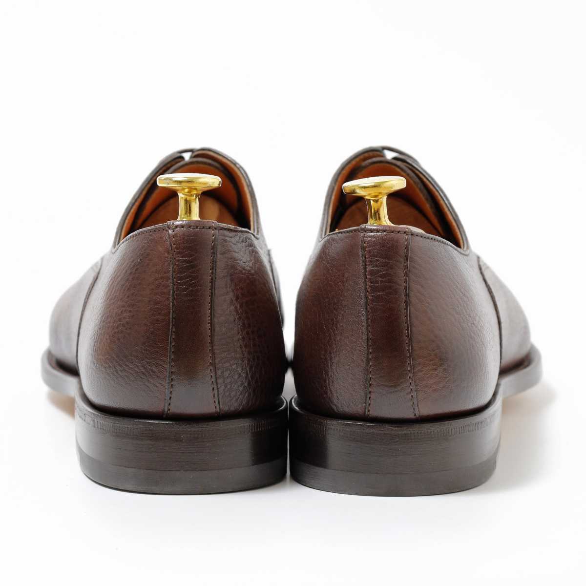 ☆極美品☆【Santoni】内羽根式ストレートチップ□7F/25.5cm□グット