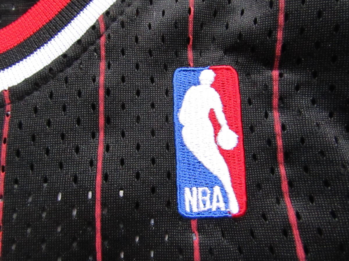 NBA RODMAN #91 デニス・ロッドマン BULLS シカゴ・ブルズ ユニフォーム ゲームシャツ ジャージ 刺繍 マイケル・ジョーダン 黒 L