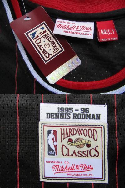 NBA RODMAN #91 デニス・ロッドマン BULLS シカゴ・ブルズ ユニフォーム ゲームシャツ ジャージ 刺繍 マイケル・ジョーダン 黒 L