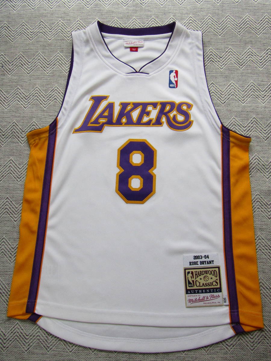 良品！ NBA LAKERS BRYANT #8 コービー・ブライアント Mitchell&Ness ミッチェルアンドネス ロサンゼルス・レイカーズ ユニフォーム 当時物