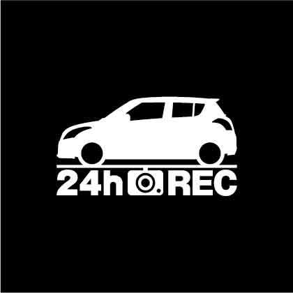 【ドラレコ】スズキ スイフトスポーツ【ZC32S系】24時間 録画中 ステッカー_画像1
