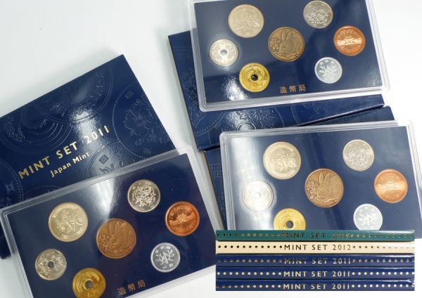 e2314【貨幣セット】5セットまとめて MINT SET 造幣局 2011年 2012年