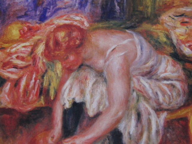 ピエール＝オーギュスト・ルノワール、【身づくろいをする女】、希少な額装用画集より、状態良好、新品額装付、Pierre-Auguste Renoir_画像1
