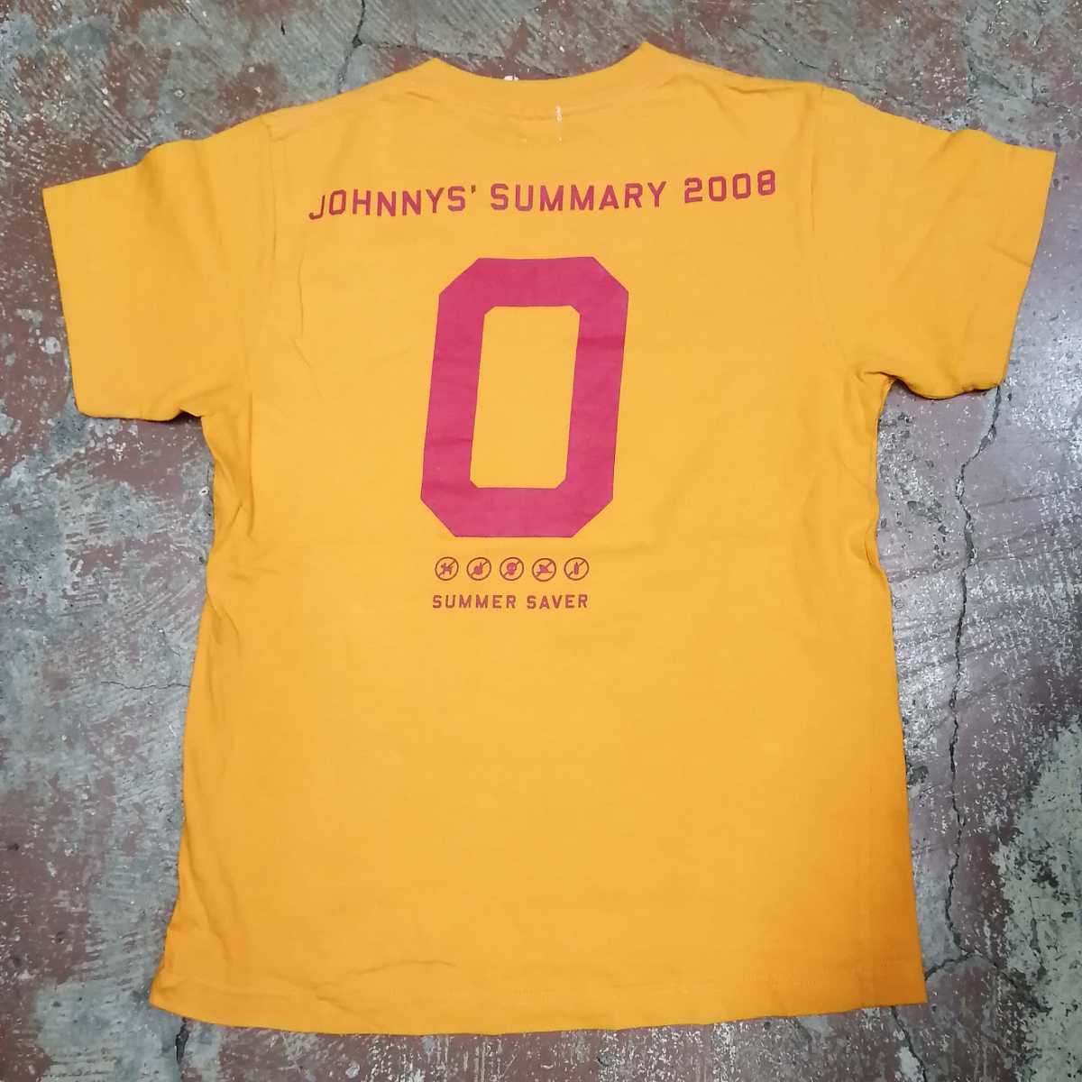 hey say jump　半袖tシャツ　johnnys'summary 2008 0 summersaver オレンジ　八d1_画像2