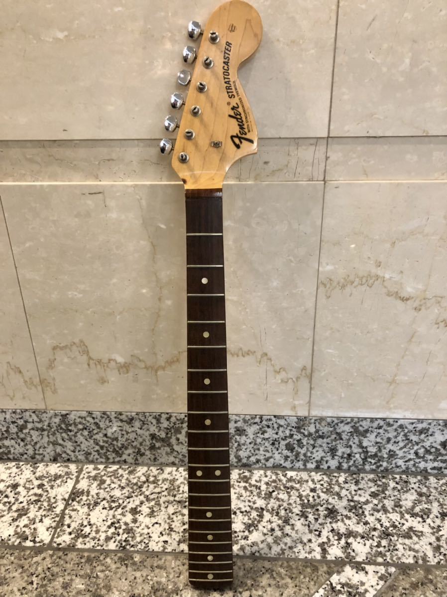 希少（1970-1971）Fender stratocaster neck オリジナル ストラトキャスター ローズネック『WITH SYNCHRONIZED TREMOLO』4ボルトNeck最終期_画像2