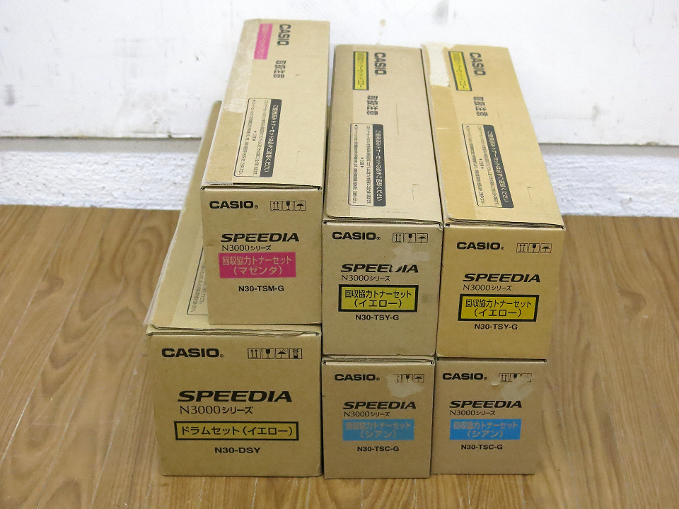 未使用◆CASIO/カシオ◆SPEEDIA N3000/ドラムセット+回収協力トナーセット_画像1