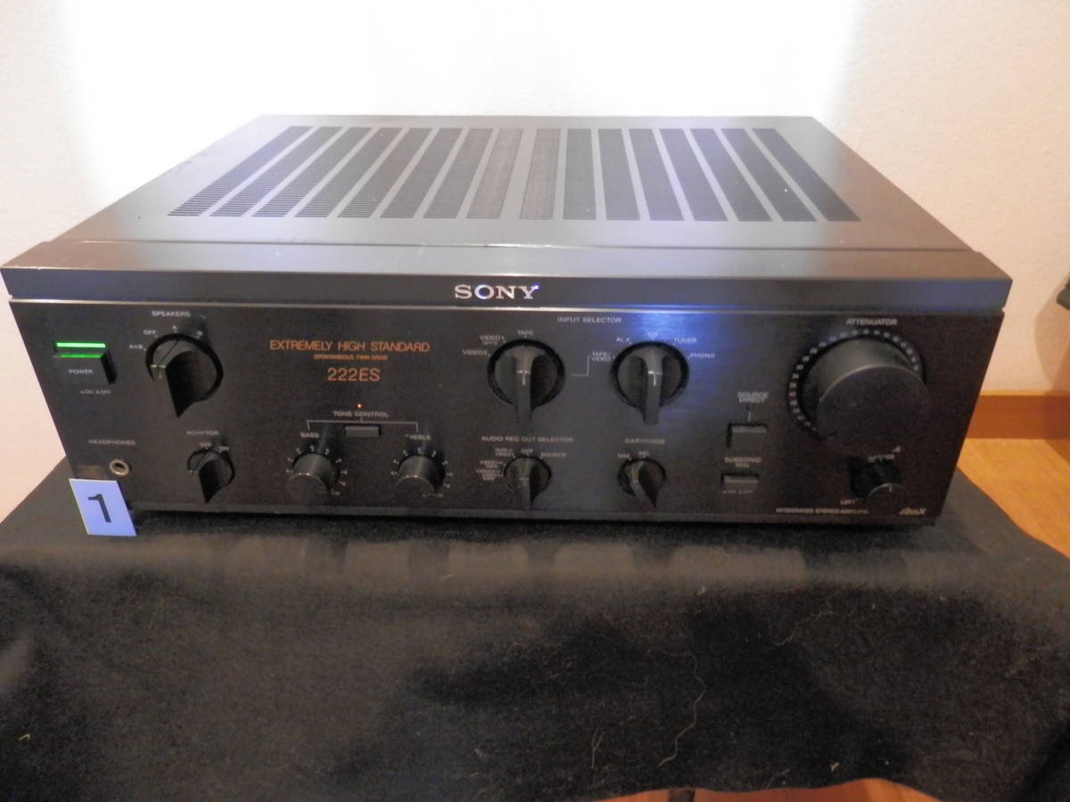 SONY プリメインアンプ TA-F222ESX 【動作品 美品】 Yahoo!オークション - ソニープリメインアンプ TA-F222ESX NO1