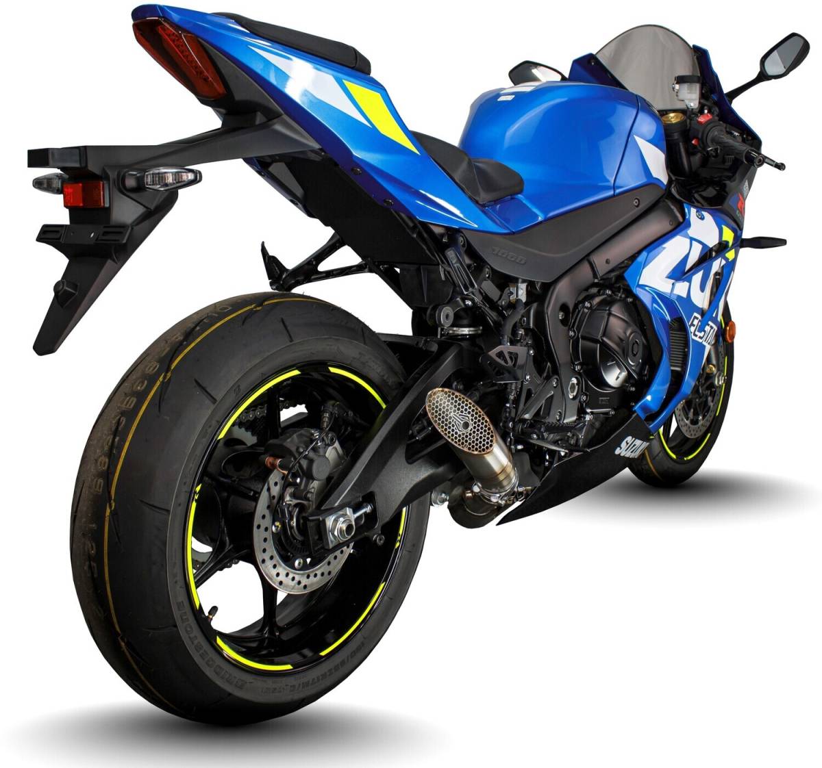 【T-ポイント5倍】 GSX-R1000 11【新品】スズキ 2001-2022 レース moto-GP メッシュ ステンレス チタン スリップオンマフラー GP-S1 ProRace マフラー本体(社外)