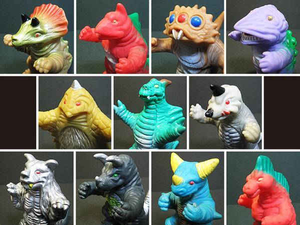 パチッとモンスター「ウルトラ・東宝・怪獣?」ミニソフビ・12体 パチッとモンスター「ウルトラ・東宝・怪獣?」ミニソフビ・12体