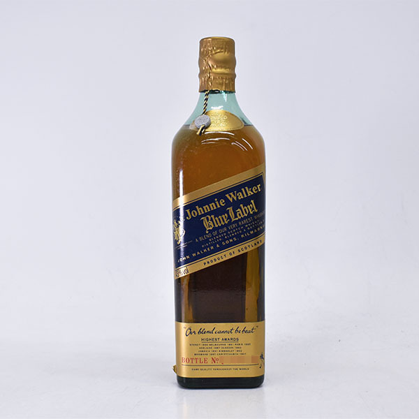 古酒☆ジョニーウォーカー ブルーラベル ☆旧ボトル *箱 冊子付 750ml