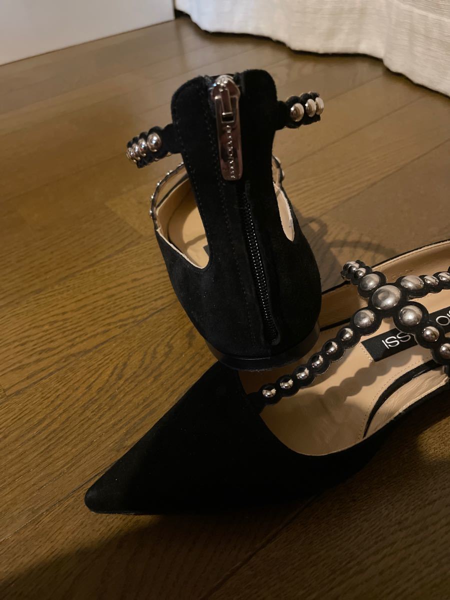 レア セルジオロッシ パンプス スタッズ アンクル ストラップ