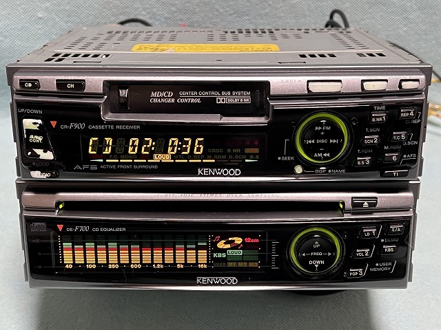 ケンウッド カセットプレイヤー CR-F900+CDイコライザー DE-F700 ケンウッド カセットプレイヤー CR-F900+CDイコライザー DE-F700