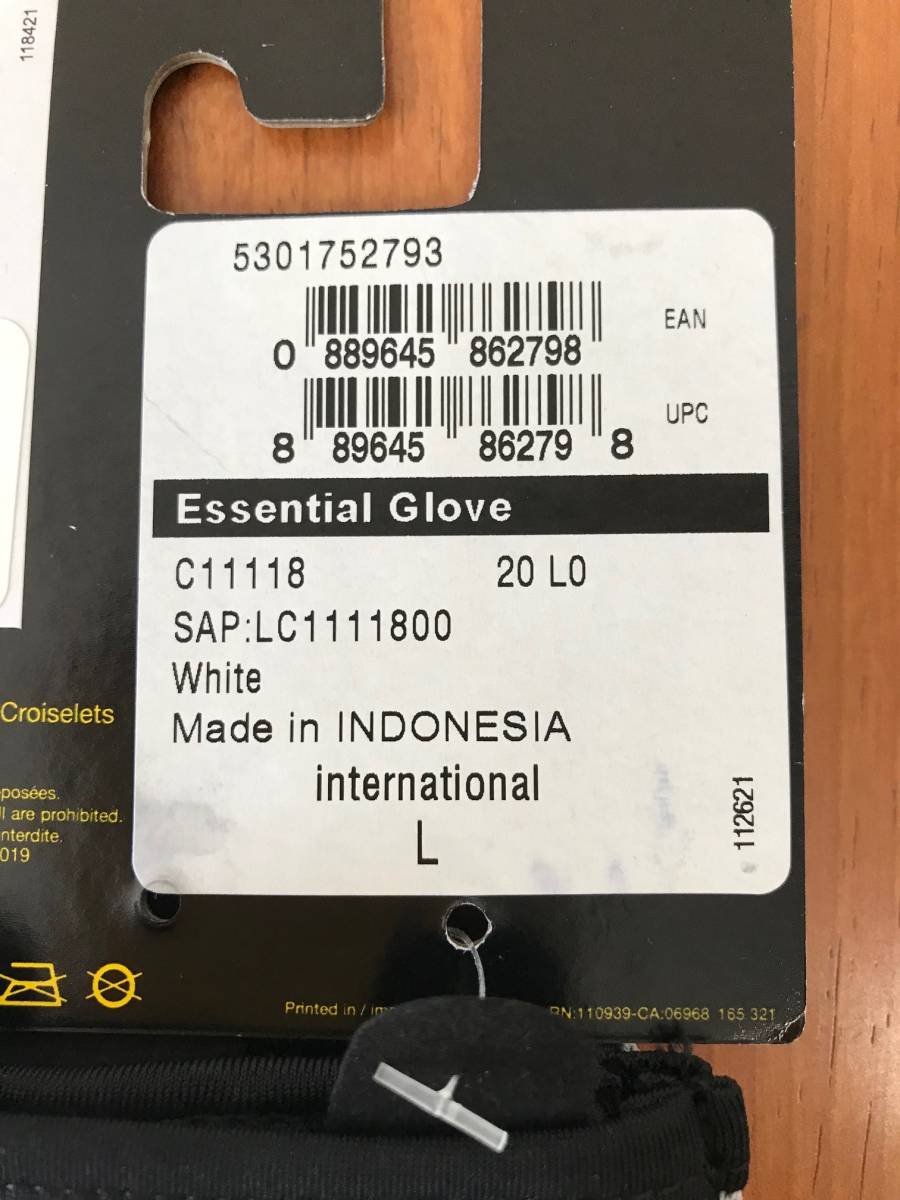 【新品】難有　正規品 MAVIC ESSENTIAL GLOVE　カラー：ホワイト/ サイズ：L■_画像2