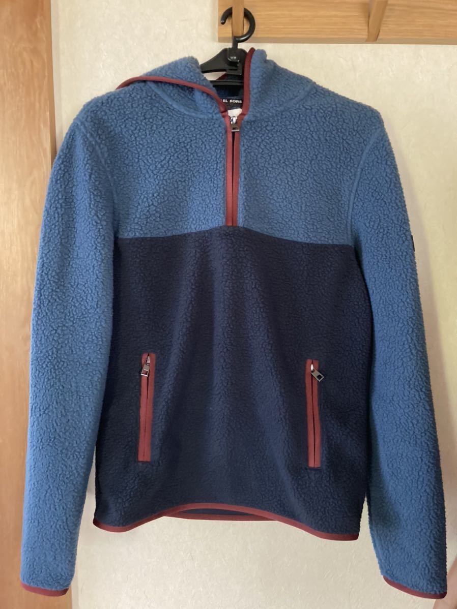 6.5割引★MICHAEL KORSシェルパ クオーター ジップフーディーフリースジャケット★定価33,000円patagonia パタゴニア_画像1