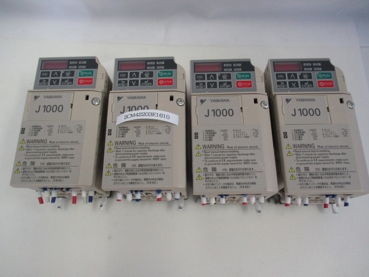 YASKAWA J1000 CIMR-JA2A0001BAA インバータ 0.2kW/0.1kW REV A 200 ...