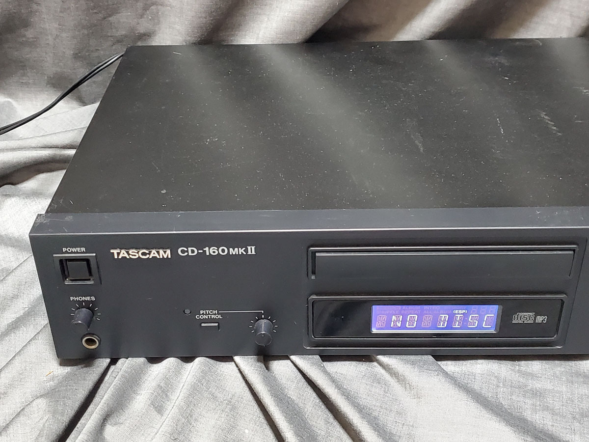 TASCAM　タスカム　CD-160 MK2　CDプレーヤー　動作確認済　管理番号2_画像3