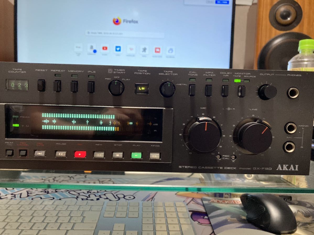 AKAI GX-F90 カセットデッキ動作品　訳あり_画像3