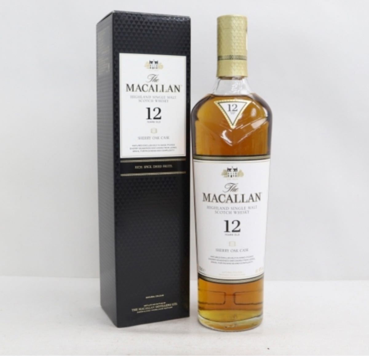 新品・未開栓】マッカラン 12年 シェリーオークカスク(SHERRY OAK