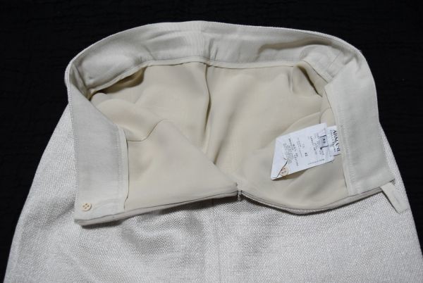 * Armani koretsio-ni* ARMANI COLLEZIONI* elegant beige * flax cotton rayon material. spring autumn thing * wonderful skirt 42