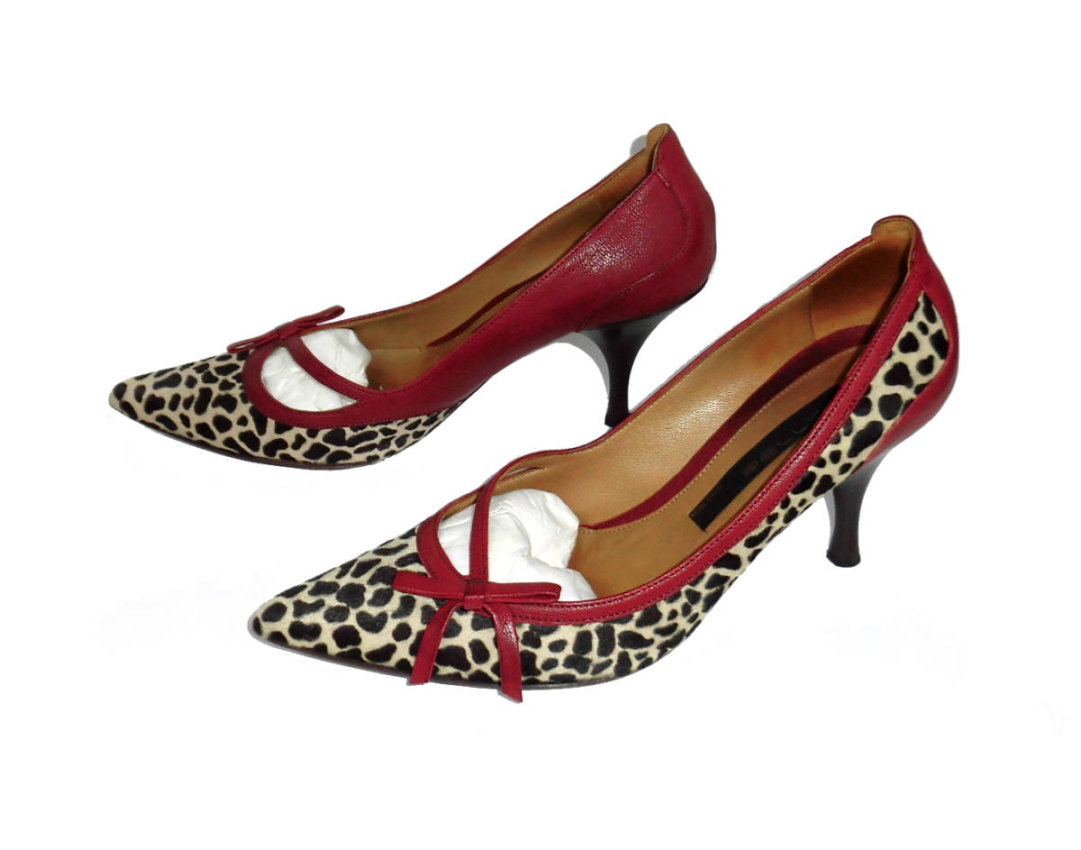  beautiful goods PELLICO Perry ko is lako Leopard po Inte dotu pumps 37