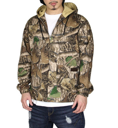 ◆美品 INTERBREED インターブリード CAMOUFLAGE YACHT PARKA リアルツリー フードジャケット M マウンテンパーカー_画像1